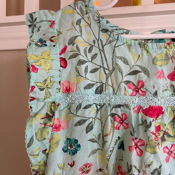 Girls Floral Print Blouse - Picture 4 of 10